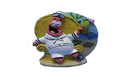 수족관 피규어 모형 Penn Plax SpongeBob Patrick Tiki Lounge Chair Aquarium Figure