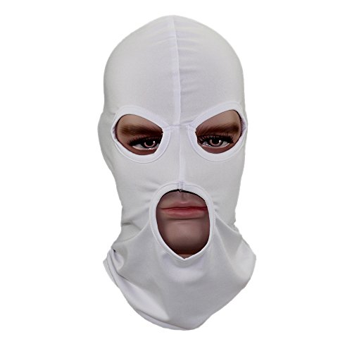 GANWAY Men Hat Cs Headgear Windbreak Headgear Outdoor Tactic Ride Balaclava Cap Head Cover Motorcycle Mask (white)