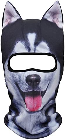 WTACTFUL 3D Stand Ears Animal Balaclava Face 마스크 뮤직 Festivals Raves Ski 할로윈 Party Outdoor Activities