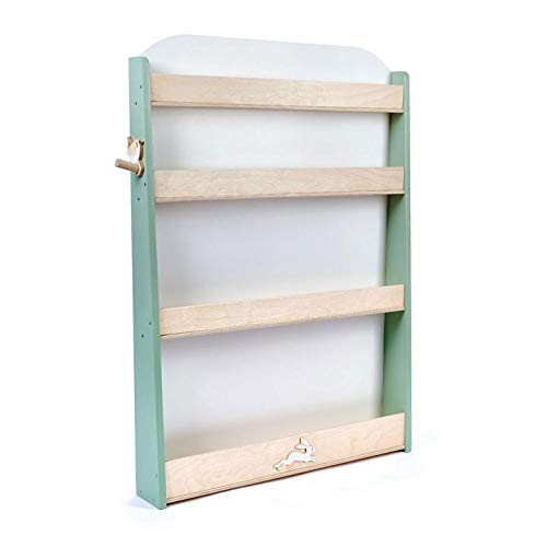 Tender Leaf 토이 - Forest Bookcase Stylish 어린이 Size 17" Wooden Book Shelve Storage Preschool Furniture Promotes Reading Early Learning Organization 3+