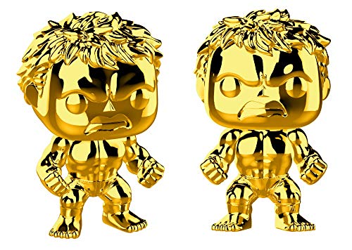 마블 다이캐스트 피규어 Funko Pop Marvel Studios 10 - Hulk 골드 Chrome Collectible Figure Multicolor