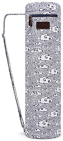 FREMOUS Yoga Mat Bag,Full-zip Exercise Yoga Mat Carrier Bag - Double Storage Pocket ,Easy Access Zipper, Adjustable Shoulder Strap and Handle,Fits Most Mats