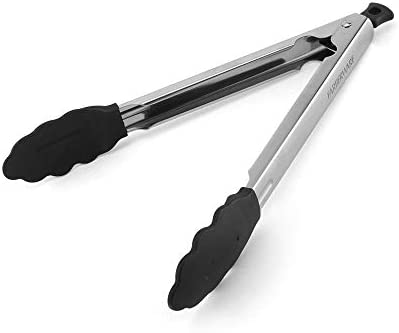 Farberware 5070502 Kitchen Essentials 프로페셔널 스테인레스 스틸 Locking Tongs 11-Inch Black