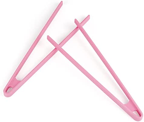 Loghot Kitchen Premium Silicone Trivet Tongs 히트 Resistant Food Barbecue Cooking Salads Utensil Random Color 1 Pack