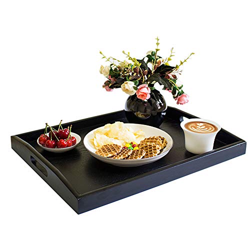 large trays serving trays serving tray with handles trays for eating breakfast food trays serving tray restaurant ottomans wooden black Large