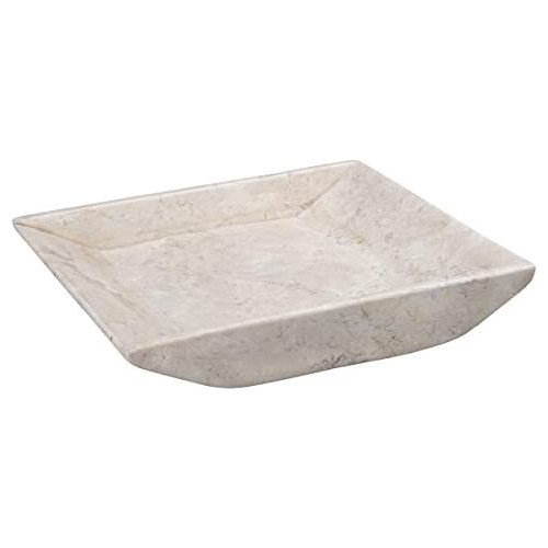 Creative Home Natural Champagne Marble Stone Vanity Tray Organizer Tray