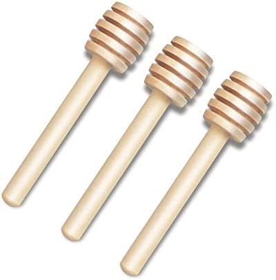 DESIOLE Wooden Honey Mixing Stirrer Honey Dipper Sticks Honey Spoon