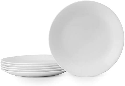 Corelle Winter Frost White Lunch Plates 세트 8-1/2-Inch 6-Piece