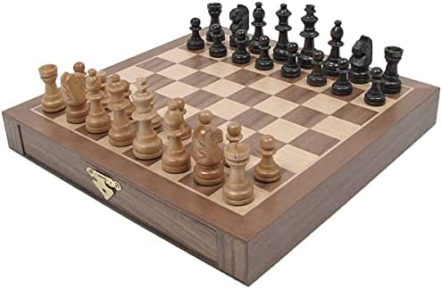 체스게임 세트 Inlaid Walnut-Style Magnetized 우드 Chess Staunton Chessmen