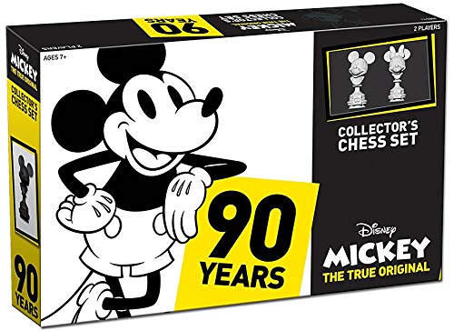 체스게임 세트 USAOPOLY Mickey True Original Chess 90th Anniversary Collectable Piece Figures 32 Custom Scuplt Pieces 클래식 Disney Mouse Characters