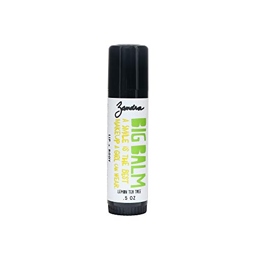 립밥 Zandra Big Balm - Lip+Body Lips Other Dry Skin Areas Made Shea butter Coconut Sunflower Avocado Castor Oil Filled 비타민 E ALMOND ALFRESCO .5 oz