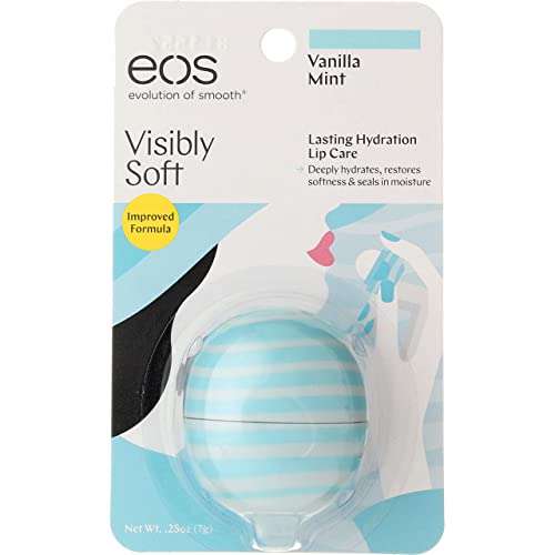립밥 EOS Visibly 소프트 립밤 Sphere Vanilla Mint 0.25 oz