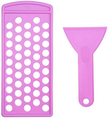 립밥 Kare & Kind 립밤 Filling Tray Kit - 1x Spatula 50x Tubes 매트 Writable Sticker 3 colors Printed Stickers Transparent DIY Homemade 선물 Idea