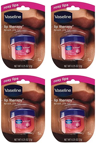립밥 Vaseline 로지 Lips Lip Therapy.25 OZ팩 4