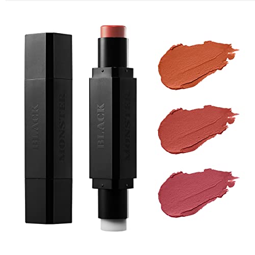 립밥 매트 MONSTER 립밤 Moisturizing & Healthy Shea Butter Kissable Tinted Lip Color 듀얼 Sided Applicator