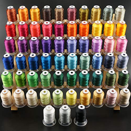 New brothread 63 Brother Colors Polyester Embroidery Machine Thread Kit 500M 550Y each Spool Babylock Janome Singer Pfaff Husqvarna Bernina Sewing Machines