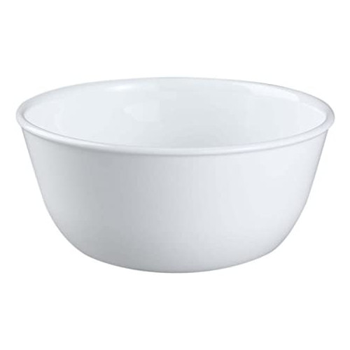 Corelle Winter Frost White 15oz Rimmed Soup Bowl,팩 6