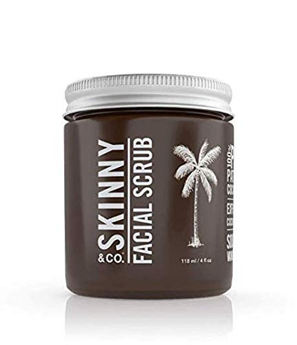 페이스스크럽 SKINNY CO. All Natural Vanilla Sugar Facial Scrub 4 oz. Chemical Free