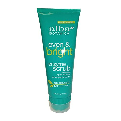 페이스스크럽 Alba Botanica Natural Even Advanced Sea Algae Enzyme Scrub 4 oz 3 pack