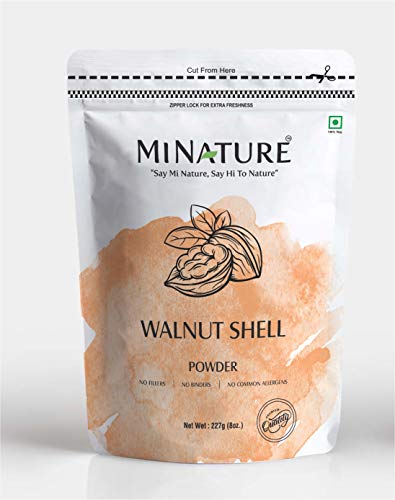 페이스스크럽 Natural Walnut Shell 파우더 Resealable Zip Lock팩 No Silica Any Artificial Additives Homemade Scrub 227g 1/2lbs 8oz