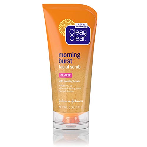 Clean & Clear Morning Burst Facial Scrub For All Skin Types, 5 Fl. Oz (Pack of 2)