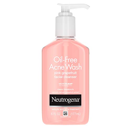 Neutrogena Oil-Free Acne Wash Facial Cleanser Pink Grapefruit 6oz팩 2