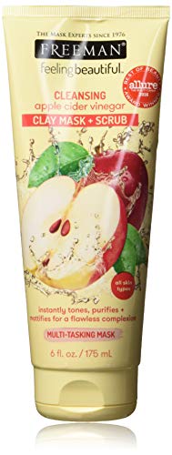 페이스스크럽 Freeman Facial Apple Cider Vinegar Clay 마스크 + Scrub 6oz 177ml