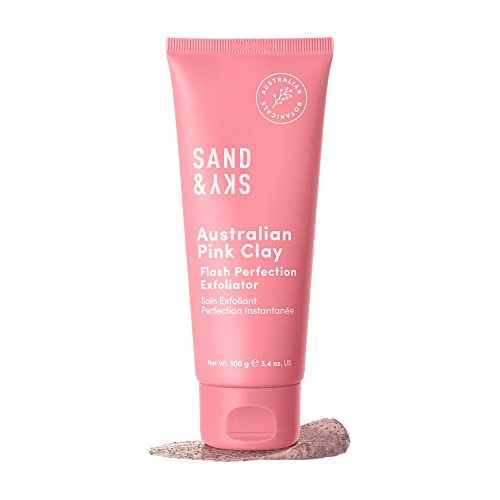 페이스스크럽 Sand & Sky Flash Perfection Exfoliating Treatment Face Scrub. Australian Pink Clay Facial Exfoliator