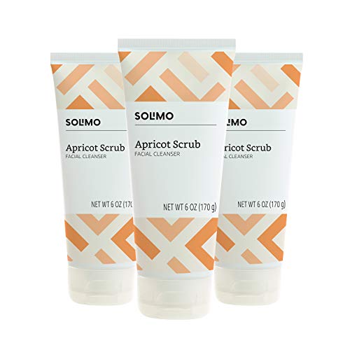 Amazon Brand - Solimo Apricot Scrub Facial Cleanser, 6 Ounce