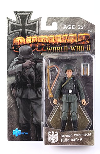 밀리터리 피규어 OURWAR Hiya 토이 WWII German Wehrmacht Infantry 1/18 3.75 Inch Rifleman A