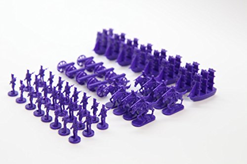 밀리터리 피규어 Napoleonic & Civil War Military Miniatures Purple Plastic 토이 Soldiers 세트 Infantry Cavalry Artillery Ships
