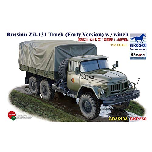 Bronco Models Russian Zil-131 Truck (Early Version) with Winch 1/35 Military Model Kit