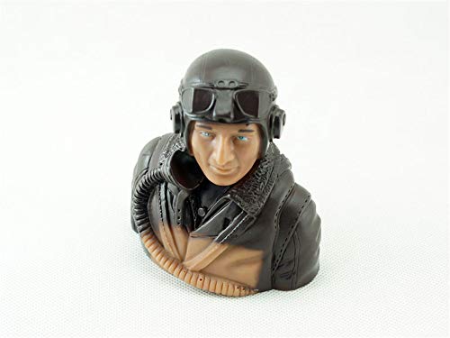 Viloga 1/5 Scale RC Plane Pilot Figure Toy Model, Realistic WWII Character Playing Spare Parts for Fixed Wing Balsa Wood Airplane Kits
