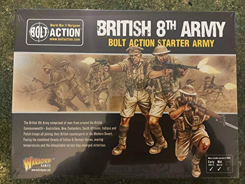 밀리터리 피규어 Bolt Action British 8th 아미 Western Desert Starter Army팩 156 WWII Military Wargaming Plastic Model Kits