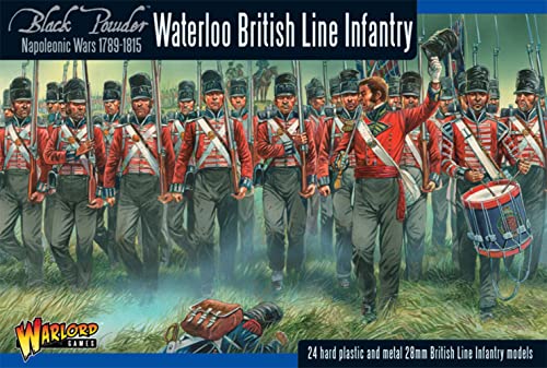 밀리터리 피규어 매트 파우더 Napoleonic British line Infantry Waterloo Campaign 156 Military Wargaming Plastic Model Kit