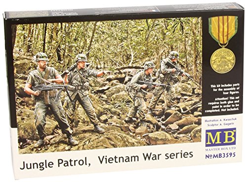 Master Box Models Jungle Patrol, Vietnam War Series - 4 Figures Set (1/35 Scale)