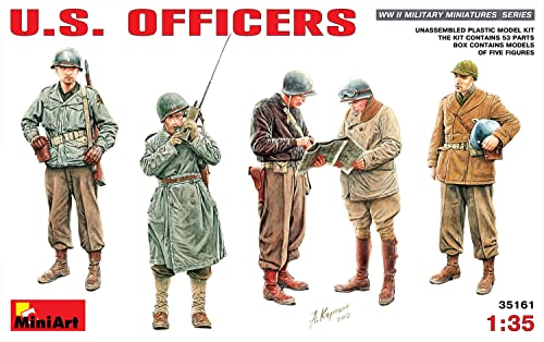 밀리터리 피규어 MiniArt Models 1/35 U.S.Officers 5 Figure Kit