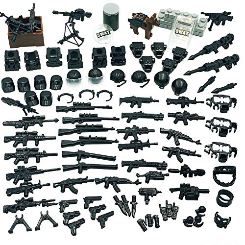 밀리터리 피규어 Taken All Weapons팩 Police Special Modern Combat Weapons Assault팩 Custom Military Building Blocks 토이 2