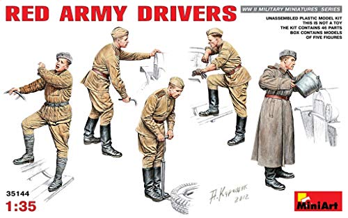 밀리터리 피규어 MiniArt 35144 WWII Red 아미 드라이버 1/35 Scale World War II Military Miniatures 시리즈 Plastic Figure Model Kit