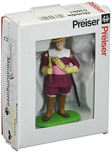 밀리터리 피규어 Preiser 53001 European Soldier Figures 1500s 1/25 Scale General Tilly Military Model Figure