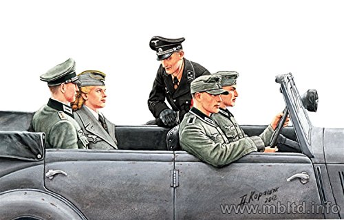 Master Box Models 1/35 Fräulein, What are You Doing Today WWII German Military Men, 6 Figures Set