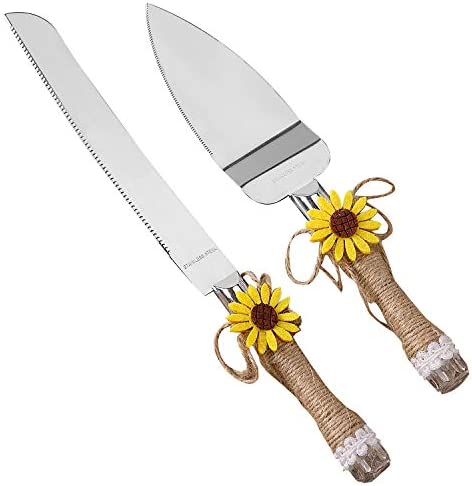 케이크서버 Shellkingdom Cake Knife Server SetCake Cutlery Knife and Shovel with Fashion Craft BaroqueInterlocking Hearts Design Elegant Stainless Steel Silverware for Personalized Weddings Birthdays Anniver