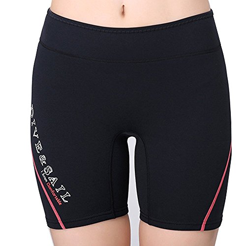 DIVE & SAIL Snorkeling Rash Guard Diving Skin Shorts Men 여성 Red S