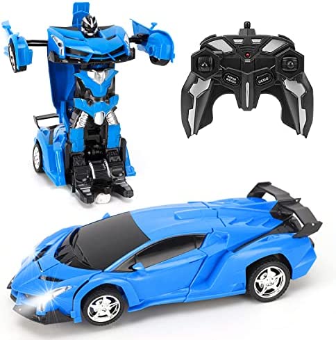 FIGROL Gainer Transform Car Robot Deformation Model 토이 어린이 Transforming 원격 컨트롤 One Button Transformation & 360 Speed Drifting 118 Scale