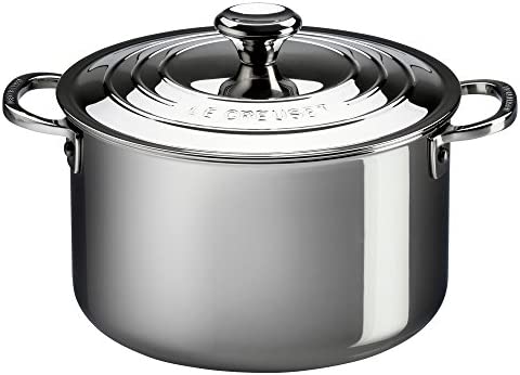 르크루제 Le Creuset Tri-Ply Stainless Steel Casserole with Lid 4-Quart