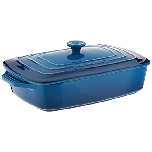 르크루제 Le Creuset Stoneware Covered Rectangular Casserole 12.5-Inch by 8.5-Inch