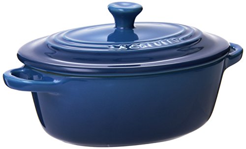 르크루제 Le Creuset PG1260-0859 Stoneware Mini Oval Cocotte 12-Ounce Marseille