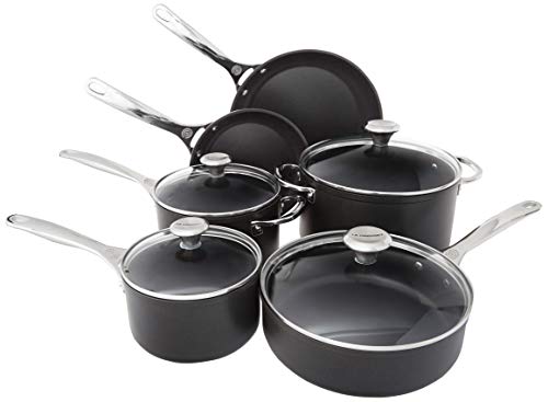르크루제 Le Creuset TNS0010 10 Piece Toughened Nonstick Cookware Set
