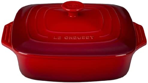 르크루제 Le Creuset Stoneware Covered Square Casserole 9.5-Inches