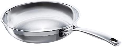 르크루제 르크루제 Le Creuset SSP2400-32 Tri-Ply Stainless Steel Deep Fry Pan with Helper Handle 12.5-Inch